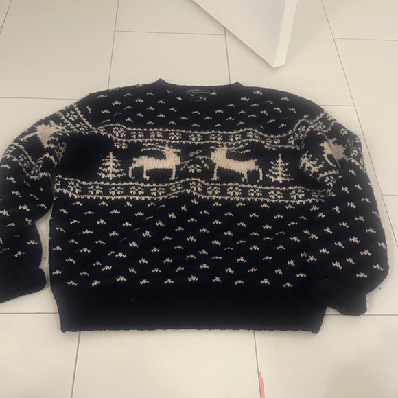 Ralph Lauren Other - POLO Ralph Lauren Men's navy and Cream Sweater 100% wool handknit VINTAGE